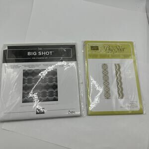 2 Sizzix Big Shot Embellishment Folder New